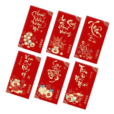 6 Món Shimmering Horse Năm Phong Bì Đỏ - Kịch bản Tiếng Việt cho lễ kỷ niệm, chỉ 55.050 VND giảm từ 67.712 VND 2