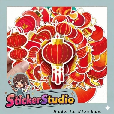 60 Sticker lồng đèn và mẫu trang trí Tết 2.025 - Giá chỉ 20.000 VNĐ, giảm giá hấp dẫn