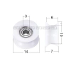 608 Vòng bi bọc nhựa 624U - Rãnh Con lăn 625, Cửa trượt, Cửa sổ ròng rọc Nylon EUB, Phụ kiện rãnh 626 - 50.634₫ 10