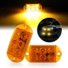 6LED Đánh Dấu Ánh Sáng 12V 24V cho Xe Bên Khoảng Cách Cảnh Báo Xe Kéo Xe Tải Caravan Vàng Đỏ Xanh Dương Xanh Trắng 2
