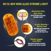 6LED Đánh Dấu Ánh Sáng 12V 24V cho Xe Bên Khoảng Cách Cảnh Báo Xe Kéo Xe Tải Caravan Vàng Đỏ Xanh Dương Xanh Trắng 5