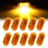 6LED Đánh Dấu Ánh Sáng 12V 24V cho Xe Bên Khoảng Cách Cảnh Báo Xe Kéo Xe Tải Caravan Vàng Đỏ Xanh Dương Xanh Trắng 9