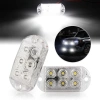 6LED Đánh Dấu Ánh Sáng 12V 24V cho Xe Bên Khoảng Cách Cảnh Báo Xe Kéo Xe Tải Caravan Vàng Đỏ Xanh Dương Xanh Trắng 10