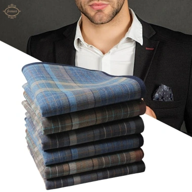 6x Khăn Tay Nam Cotton 40x40cm Túi Vuông Phong Cách Kinh Doanh – Chỉ 140.400₫ 5