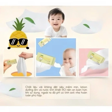 8 Gói Khăn Ướt Mini Bỏ Túi Chất Tẩy Trắng Ncr – Giá 12.000₫, Sạch Mọi Nơi