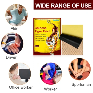 8 Miếng Cao Dán Con Cọp - Giảm Đau Thắt Lưng, Khớp, Cổ Vai Gáy, Thành Phần Cao Động Vật & Thảo Dược 7