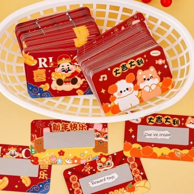 80 thẻ cào tết DIY viết tay - Thẻ CNY trúng thưởng, quà bất ngờ cho bé, 37.422 VND
