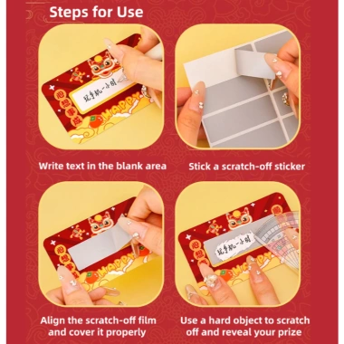 80 thẻ cào tết DIY viết tay - Thẻ CNY trúng thưởng, quà bất ngờ cho bé, 37.422 VND 6 80 thẻ cào tết DIY viết tay - Thẻ CNY trúng thưởng, quà bất ngờ cho bé, 37.422 VND 6
