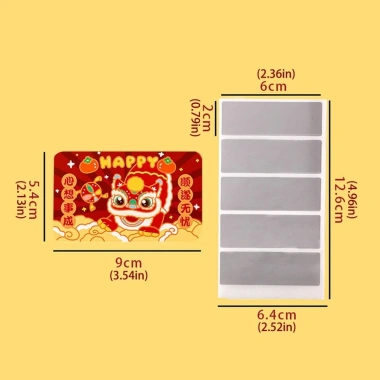 80 thẻ cào tết DIY viết tay - Thẻ CNY trúng thưởng, quà bất ngờ cho bé, 37.422 VND