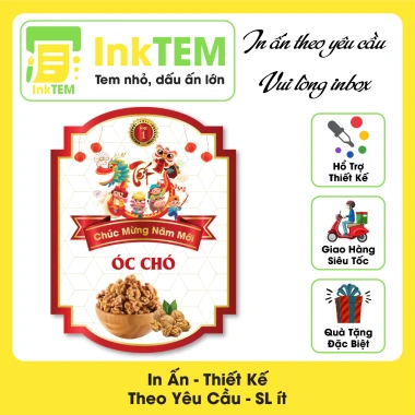 9 Tem Nhãn Giấy Bóng Decan Sticker Dán Tết InkTEM, Hạt Granola, Macca, Hạnh Nhân, Óc Chó 18.000đ 7