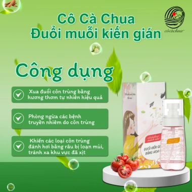 [90ml] Xịt Chống Côn Trùng Kiến Gián Cô Cà Tự Nhiên Hương Hoa Cỏ - Giá 136k 3