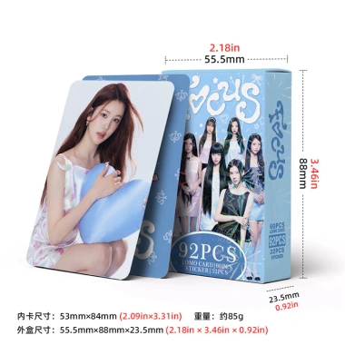 92 Cái Thẻ Sticker Hearts2Hearts Photocards FOCUS KPOP LOMO - Hộp Sưu Tập Đáo 9