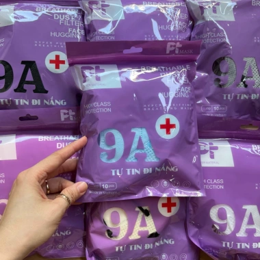 9A Plus PTMask 50 khẩu trang 9A+ chống nắng dày 5 lớp cho người lớn - 36.800₫ 2