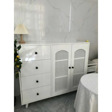 A24 Tủ gỗ đa năng cửa phối mây - Phòng ngủ, phòng khách, giá ưu đãi 3,047,500₫ 2