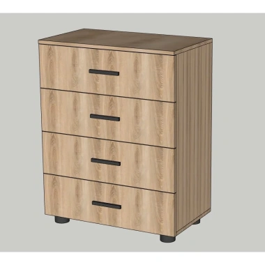 A28 Tủ gỗ 4 tầng ASTHA - Giá ưu đãi 1.782.500 VNĐ, thiết kế hiện đại, bền bỉ 4