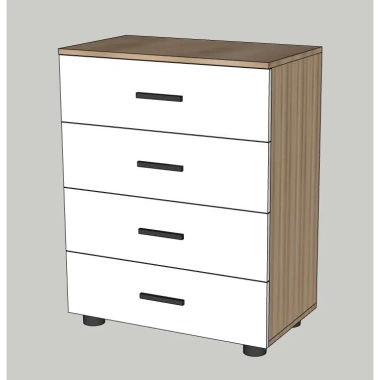 A28 Tủ gỗ 4 tầng ASTHA - Giá ưu đãi 1.782.500 VNĐ, thiết kế hiện đại, bền bỉ 5