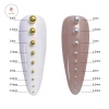 Aacar 0.4-3mm Vàng Bạc Trắng Kim Loại Caviar 3D Kim Cương Giả Trang Trí Móng Tay 3