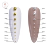 Aacar 0.4-3mm Vàng Bạc Trắng Kim Loại Caviar 3D Kim Cương Giả Trang Trí Móng Tay 5