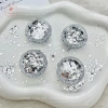 AACAR 1 Hộp Móng Tay 3D Trái Tim Ngôi Sao Sequin Bạc Sáng Bóng - Giá 30.910 VNĐ 3