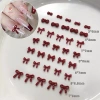 AACAR 100 chiếc 3D Móng Tay Nơ Đỏ - Phụ kiện nhựa nghệ thuật, trang trí quyến rũ, giá 44.990₫ 3