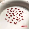 AACAR 100 chiếc 3D Móng Tay Nơ Đỏ - Phụ kiện nhựa nghệ thuật, trang trí quyến rũ, giá 44.990₫ 8