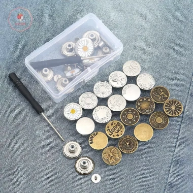 AACAR 10/20 Nút Quần Jean Kim Loại 17-20mm - Bộ Sửa Chữa Tua Vít Tháo Rời 37.950đ 2 AACAR 10/20 Nút Quần Jean Kim Loại 17-20mm - Bộ Sửa Chữa Tua Vít Tháo Rời 37.950đ 2