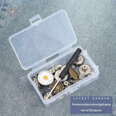 AACAR 10/20 Nút Quần Jean Kim Loại 17-20mm - Bộ Sửa Chữa Tua Vít Tháo Rời 37.950đ
