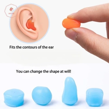AACAR 12 Cái Nút Tai Silicon Giảm Tiếng Ồn Ngủ, Chống Hủy, Cách Âm, Bảo Vệ Tai, Tái Sử Dụng - Giá 32.010 VND 6