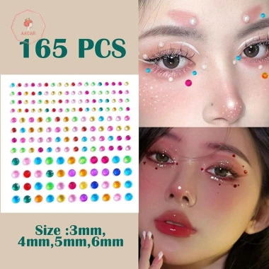 AACAR 165 tờ DIY Trang Trí Kim Cương Giả Pha Lê - Nhãn Dán Mắt, Móng Tay, Giá 11.413₫