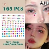 AACAR 165 tờ DIY Trang Trí Kim Cương Giả Pha Lê - Nhãn Dán Mắt, Móng Tay, Giá 11.413₫ 8