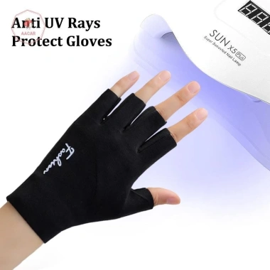Aacar 2 Chiếc Găng Tay Chống Tia UV Đèn LED Bảo Vệ Móng Tay - Dụng Cụ Nghệ Thuật Giá Ưu Đãi 56.241đ