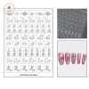 AACAR 2.026 Airbrush Stencil Móng Tay Pháo Hoa Pony Fu Yuanbao Miếng Dán Rỗng Trang Trí 45.320 VND 4