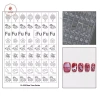 AACAR 2.026 Airbrush Stencil Móng Tay Pháo Hoa Pony Fu Yuanbao Miếng Dán Rỗng Trang Trí 45.320 VND 5