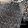 AACAR 2.026 Airbrush Stencil Móng Tay Pháo Hoa Pony Fu Yuanbao Miếng Dán Rỗng Trang Trí 45.320 VND 7
