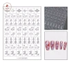 AACAR 2.026 Airbrush Stencil Móng Tay Pháo Hoa Pony Fu Yuanbao Miếng Dán Rỗng Trang Trí 45.320 VND 8