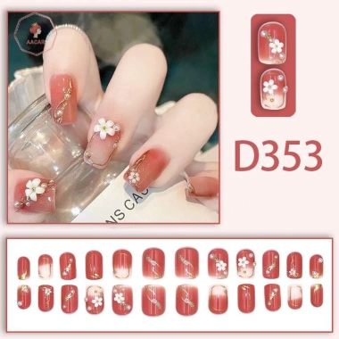 AACAR 24 Cái Móng Tay Giả Trẻ Em Dễ Thương Tháo Rời Bấm Vào Đầu Giá 31.502₫