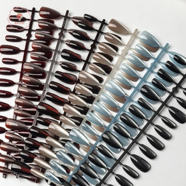 AACAR 30 chiếc mắt móng tay gradient handmade bấm vào, ngắn đầu full cover hoa 6 AACAR 30 chiếc mắt móng tay gradient handmade bấm vào, ngắn đầu full cover hoa 6