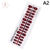 AACAR 30 chiếc mắt móng tay gradient handmade bấm vào, ngắn đầu full cover hoa 7