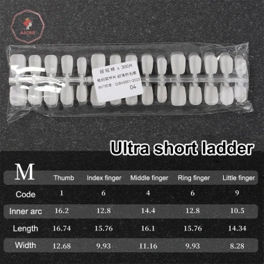 AACAR 300 đầu móng tay giả phủ mờ trong suốt Túi dụng cụ gel nối dài tự làm giá ưu đãi 34.100₫ 10