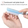 Aacar Bàn Chải Móng Tay Trong Suốt Tay Cầm Dài Mềm Loại Bỏ Bụi 7 Màu Dụng Cụ