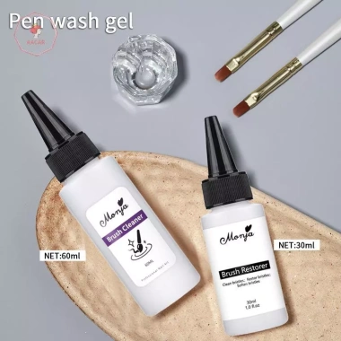 AACAR Bàn chải tẩy nhờn nhanh 30/60ml - Dụng cụ làm sạch acrylic UV gel