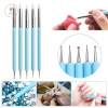 AACAR bộ 5 dụng cụ đất sét silicon - bàn chải, mô hình, chấm móng tay, gốm sứ 25.988₫ 3