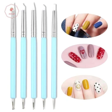 AACAR bộ 5 dụng cụ đất sét silicon - bàn chải, mô hình, chấm móng tay, gốm sứ 25.988₫ 6