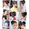 Aacar Bun Tóc Giả Đuôi Ngựa Nối Dài Co Giãn Scrunchie Sóng Xoăn - Giá 23.004đ 4