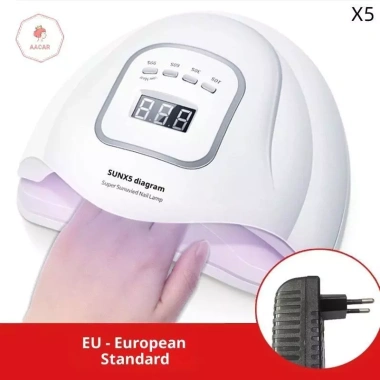 AACAR Đèn UV LED 120/150W 45-57 LED Gel Ba Lan, cảm biến tự động 4 hẹn giờ - Dụng cụ salon 10