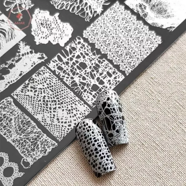 AACAR Dụng Cụ Làm Móng Nail Stamping Wave Line Thép Không Gỉ Hình Ảnh DIY Stencil Mẫu tem Giá Ưu Đãi 66.990đ