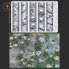 AACAR Flowers 3D Cong Móng Tay - Khuôn Lily Of The Valley & Hoa Sen DIY Trong Suốt Trang Trí Nghệ Thuật 5