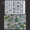 AACAR Flowers 3D Cong Móng Tay - Khuôn Lily Of The Valley & Hoa Sen DIY Trong Suốt Trang Trí Nghệ Thuật 8