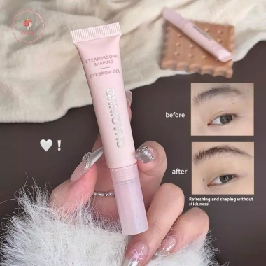AACAR Gel Lông Mày 3D 6.8g Chống Thấm Nước, Định Hình Bàn Chải Silicon, Giữ Lâu Đêm