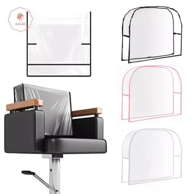 AACAR Ghế Salon Bọc PVC Trong Suốt Chống Thấm Nước Sau Tròn Vuông - Bảo Vệ Cắt Tóc 2